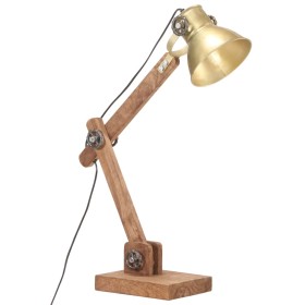 vidaXL Schreibtischlampe Industriestil Messing Rund 58x18x90 cm E27  