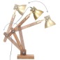 vidaXL Schreibtischlampe Industriestil Messing Rund 58x18x90 cm E27 vidaXL Schreibtischlampe Industriestil Messing Rund 58x18x90 cm E27