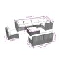vidaXL 9-tlg. Garten-Lounge-Set mit Kissen Poly Rattan Schwarz vidaXL 9-tlg. Garten-Lounge-Set mit Kissen Poly Rattan Schwarz