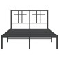 vidaXL Bettgestell mit Kopfteil Metall Schwarz 120x190 cm vidaXL Bettgestell mit Kopfteil Metall Schwarz 120x190 cm