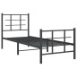 vidaXL Bettgestell mit Kopf- und Fußteil Metall Schwarz 80x200 cm vidaXL Bettgestell mit Kopf- und Fußteil Metall Schwarz 80x200 cm