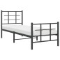 vidaXL Bettgestell mit Kopf- und Fußteil Metall Schwarz 80x200 cm vidaXL Bettgestell mit Kopf- und Fußteil Metall Schwarz 80x200 cm