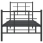 vidaXL Bettgestell mit Kopf- und Fußteil Metall Schwarz 80x200 cm vidaXL Bettgestell mit Kopf- und Fußteil Metall Schwarz 80x200 cm
