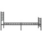vidaXL Bettgestell mit Kopf- und Fußteil Metall Schwarz 80x200 cm vidaXL Bettgestell mit Kopf- und Fußteil Metall Schwarz 80x200 cm