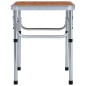 vidaXL Klappbarer Campingtisch Aluminium 60x45 cm vidaXL Klappbarer Campingtisch Aluminium 60x45 cm