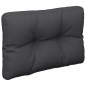 vidaXL Palettenkissen 2-tlg. Schwarz Stoff vidaXL Palettenkissen 2-tlg. Schwarz Stoff