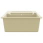 vidaXL Granitspüle Doppelbecken Beige vidaXL Granitspüle Doppelbecken Beige