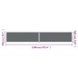vidaXL Seitenmarkise Ausziehbar Anthrazit 200x1200 cm vidaXL Seitenmarkise Ausziehbar Anthrazit 200x1200 cm
