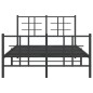 vidaXL Bettgestell mit Kopf- und Fußteil Metall Schwarz 120x190 cm vidaXL Bettgestell mit Kopf- und Fußteil Metall Schwarz 120x190 cm