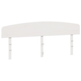 vidaXL Kopfteil Weiß 200 cm Massivholz Kiefer