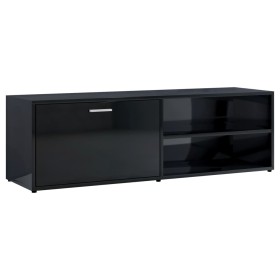 vidaXL TV-Schrank Hochglanz-Schwarz 120x34x37 cm Holzwerkstoff