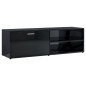 vidaXL TV-Schrank Hochglanz-Schwarz 120x34x37 cm Holzwerkstoff vidaXL TV-Schrank Hochglanz-Schwarz 120x34x37 cm Holzwerkstoff