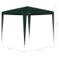 vidaXL Profi-Partyzelt 2,5×2,5 m Grün 90 g/m² vidaXL Profi-Partyzelt 2,5×2,5 m Grün 90 g/m²