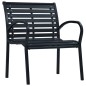 vidaXL Gartenstühle 2 Stk. Schwarz Stahl und WPC vidaXL Gartenstühle 2 Stk. Schwarz Stahl und WPC