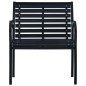 vidaXL Gartenstühle 2 Stk. Schwarz Stahl und WPC vidaXL Gartenstühle 2 Stk. Schwarz Stahl und WPC