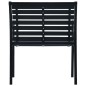 vidaXL Gartenstühle 2 Stk. Schwarz Stahl und WPC vidaXL Gartenstühle 2 Stk. Schwarz Stahl und WPC