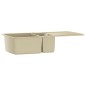 vidaXL Granitspüle Doppelbecken Beige vidaXL Granitspüle Doppelbecken Beige