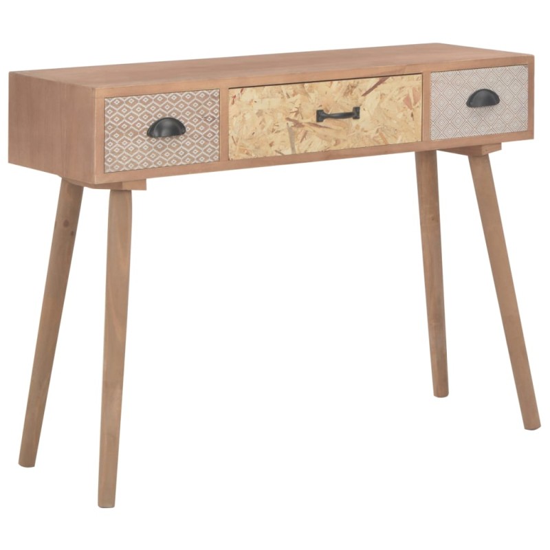 vidaXL Konsolentisch mit 3 Schubladen 100x30x73 cm Massivholz Kiefer vidaXL Konsolentisch mit 3 Schubladen 100x30x73 cm Massivholz Kiefer