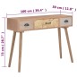 vidaXL Konsolentisch mit 3 Schubladen 100x30x73 cm Massivholz Kiefer vidaXL Konsolentisch mit 3 Schubladen 100x30x73 cm Massivholz Kiefer