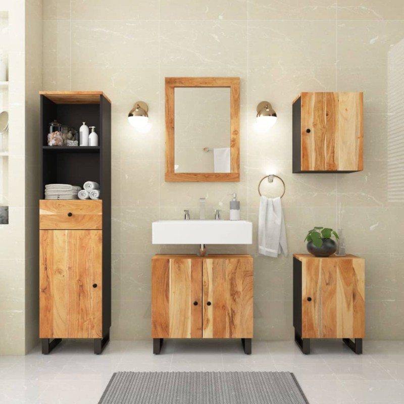 vidaXL 5-tlg. Badmöbel-Set Massivholz Akazie vidaXL 5-tlg. Badmöbel-Set Massivholz Akazie