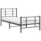 vidaXL Bettgestell mit Kopf- und Fußteil Metall Schwarz 90x190 cm vidaXL Bettgestell mit Kopf- und Fußteil Metall Schwarz 90x190 cm