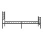 vidaXL Bettgestell mit Kopf- und Fußteil Metall Schwarz 90x190 cm vidaXL Bettgestell mit Kopf- und Fußteil Metall Schwarz 90x190 cm