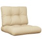vidaXL Palettenkissen 2-tlg. Beige Stoff vidaXL Palettenkissen 2-tlg. Beige Stoff