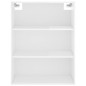 Highboard Hochglanz-Weiß 69,5x34x180 cm Holzwerkstoff Highboard Hochglanz-Weiß 69,5x34x180 cm Holzwerkstoff