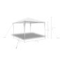 vidaXL Gartenpavillon mit Pyramidendach 3 x 3 m vidaXL Gartenpavillon mit Pyramidendach 3 x 3 m
