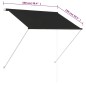 vidaXL Einziehbare Markise 100×150 cm Anthrazit vidaXL Einziehbare Markise 100×150 cm Anthrazit