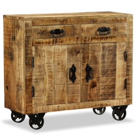 vidaXL Kommode mit 2 Schubladen und 1 Schrankfach Mangoholz  