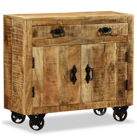 vidaXL Kommode mit 2 Schubladen und 1 Schrankfach Mangoholz  