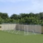vidaXL Outdoor-Hundezwinger Silbern 4x12x2 m Verzinkter Stahl vidaXL Outdoor-Hundezwinger Silbern 4x12x2 m Verzinkter Stahl