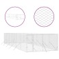 vidaXL Outdoor-Hundezwinger Silbern 4x12x2 m Verzinkter Stahl vidaXL Outdoor-Hundezwinger Silbern 4x12x2 m Verzinkter Stahl