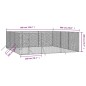 vidaXL Outdoor-Hundezwinger Silbern 6x6x2 m Verzinkter Stahl vidaXL Outdoor-Hundezwinger Silbern 6x6x2 m Verzinkter Stahl