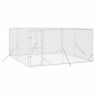 vidaXL Outdoor-Hundezwinger Silbern 4x4x2 m Verzinkter Stahl vidaXL Outdoor-Hundezwinger Silbern 4x4x2 m Verzinkter Stahl