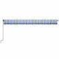 vidaXL Markise Manuell Einziehbar 600x350 cm Blau und Weiß vidaXL Markise Manuell Einziehbar 600x350 cm Blau und Weiß