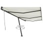 vidaXL Standmarkise Manuell Einziehbar 600x350 cm Creme