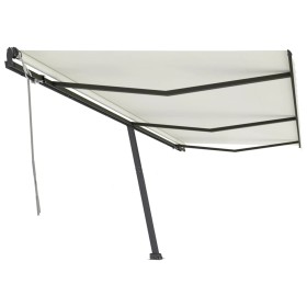 vidaXL Standmarkise Manuell Einziehbar 600x350 cm Creme