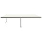 vidaXL Standmarkise Manuell Einziehbar 600x350 cm Creme