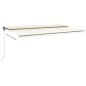vidaXL Standmarkise Manuell Einziehbar 600x350 cm Creme