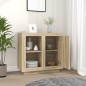 vidaXL Sideboard Sonoma-Eiche 80x40x75 cm vidaXL Sideboard Sonoma-Eiche 80x40x75 cm