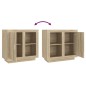 vidaXL Sideboard Sonoma-Eiche 80x40x75 cm vidaXL Sideboard Sonoma-Eiche 80x40x75 cm