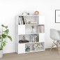 vidaXL Bücherregal Raumteiler Weiß 100x24x124 cm vidaXL Bücherregal Raumteiler Weiß 100x24x124 cm