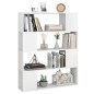 vidaXL Bücherregal Raumteiler Weiß 100x24x124 cm vidaXL Bücherregal Raumteiler Weiß 100x24x124 cm