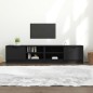 vidaXL TV-Schränke 2 Stk. Schwarz 80x35x36,5 cm Holzwerkstoff vidaXL TV-Schränke 2 Stk. Schwarz 80x35x36,5 cm Holzwerkstoff