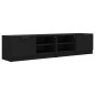 vidaXL TV-Schränke 2 Stk. Schwarz 80x35x36,5 cm Holzwerkstoff vidaXL TV-Schränke 2 Stk. Schwarz 80x35x36,5 cm Holzwerkstoff