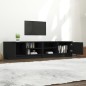 vidaXL TV-Schränke 2 Stk. Schwarz 80x35x36,5 cm Holzwerkstoff vidaXL TV-Schränke 2 Stk. Schwarz 80x35x36,5 cm Holzwerkstoff