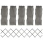 vidaXL Rankzäune 5 Stk. Grau Massivholz Tanne 180x30 cm vidaXL Rankzäune 5 Stk. Grau Massivholz Tanne 180x30 cm