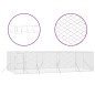 vidaXL Outdoor-Hundezwinger Silbern 8x4x2 m Verzinkter Stahl vidaXL Outdoor-Hundezwinger Silbern 8x4x2 m Verzinkter Stahl